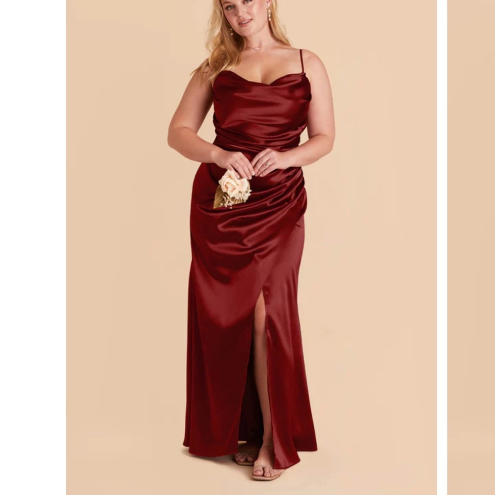 Birdy Grey Lydia Satin Dress in Cabernet
